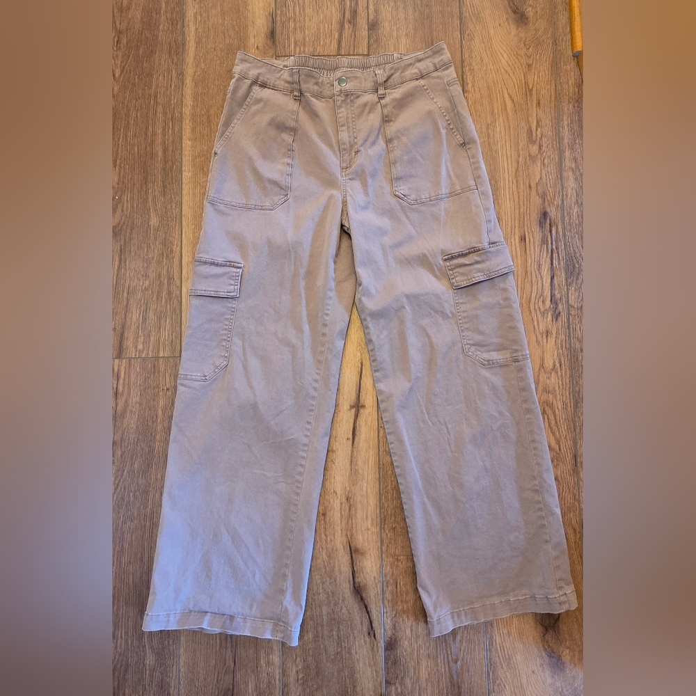 Wild Fable Women's Mauve High Rise Straight Leg Cargo Pants